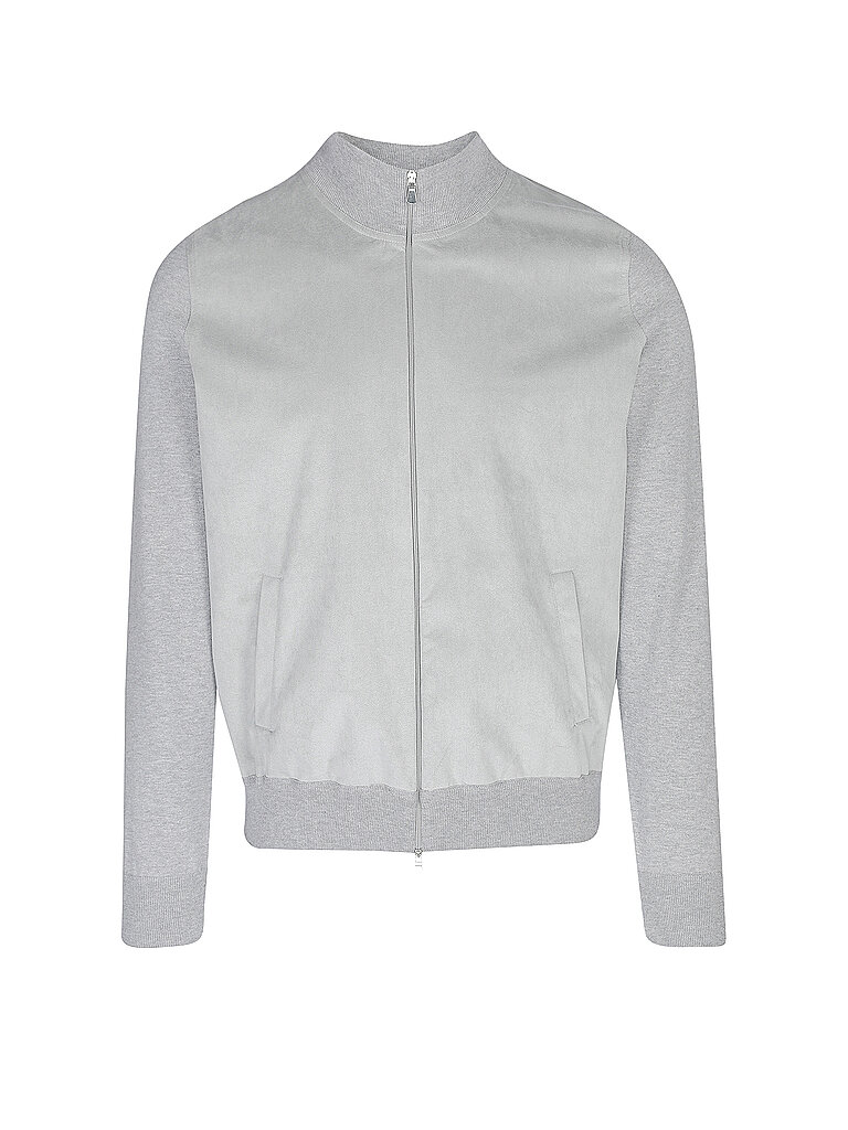 GRAN SASSO Weste Alcantara  grau | 50